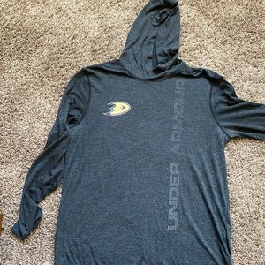Anaheim ducks underarmour hooded shirt